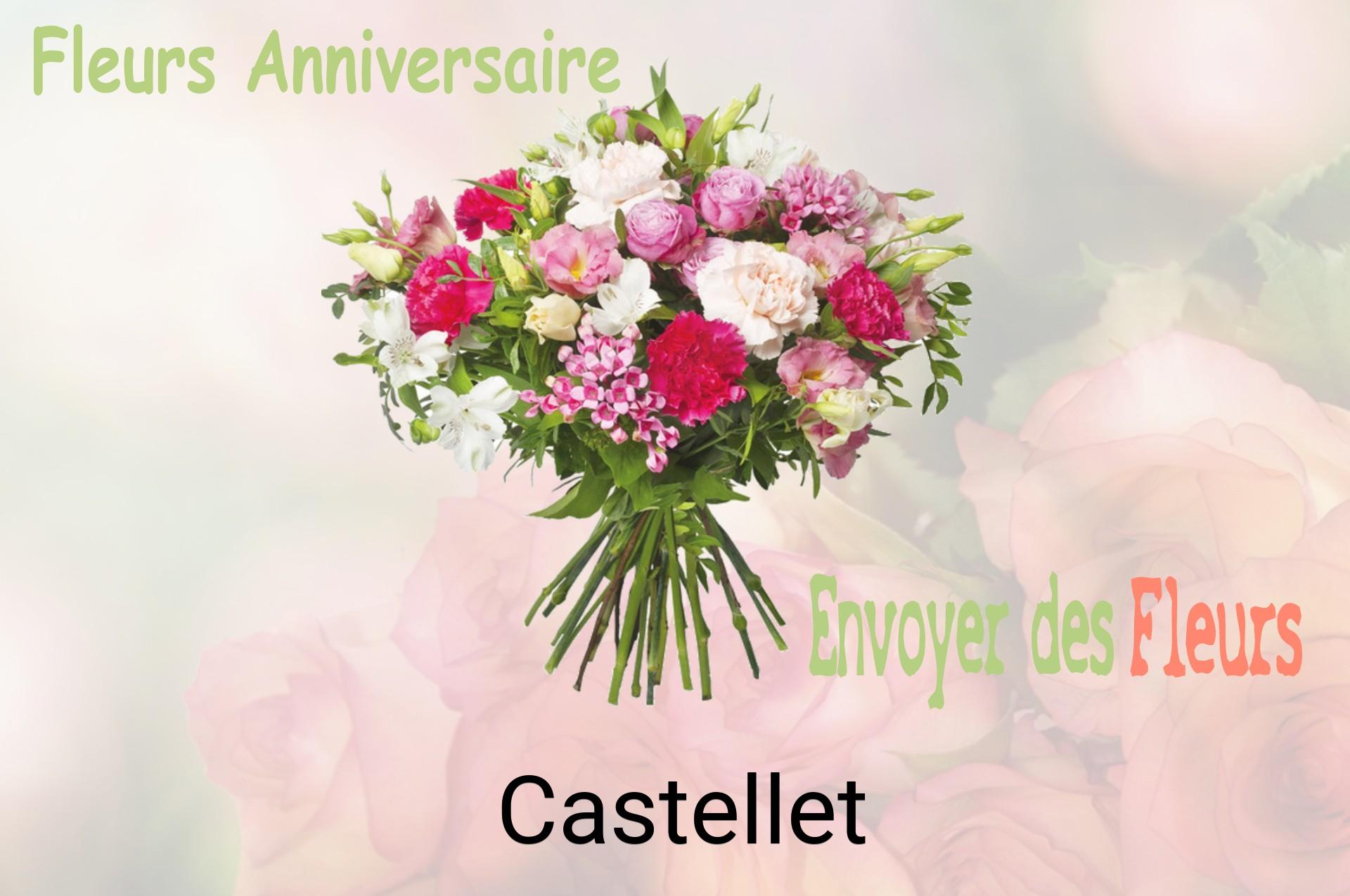 Bouquet de fleurs d’anniversaire livré à Castellet